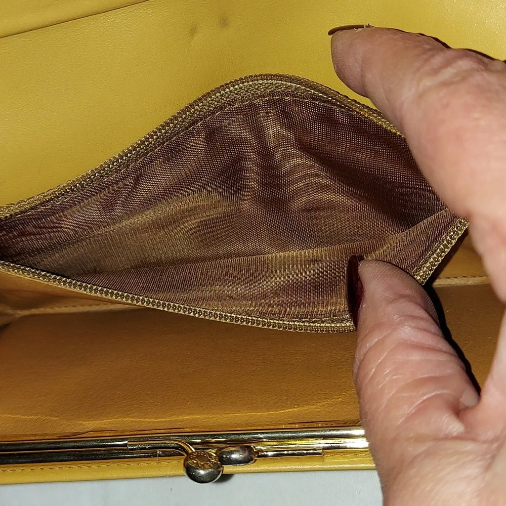 Celine Macadam Long Brown Wallet with Kisslock coin - Picture 5 of 10